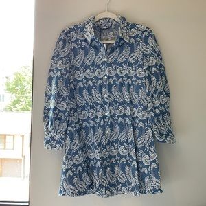 Zara mini blue Jean dress. Size XS.